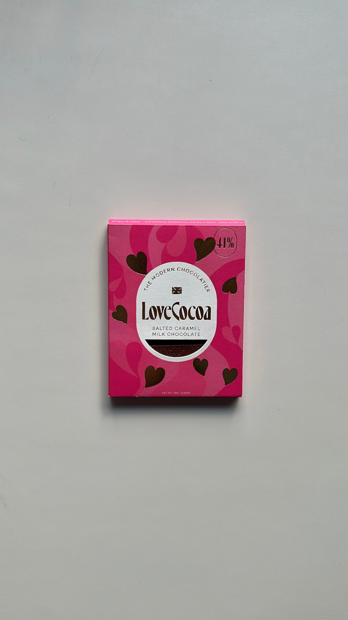 Hearts Salted Caramel Milk Chocolate Bar