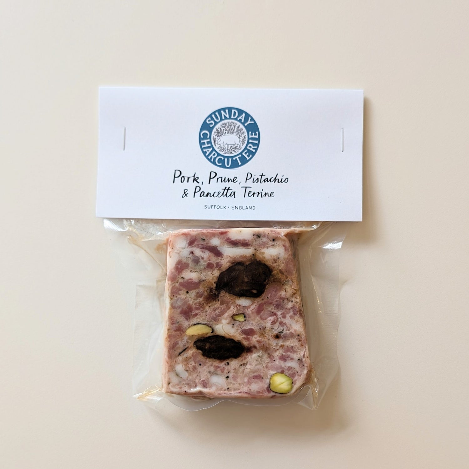 Pork, Pune, Pistachio &amp; Pancetta Terrine